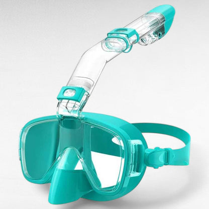 Compact Snorkel Mask with Clear Lens and Fit Adjustable Strap