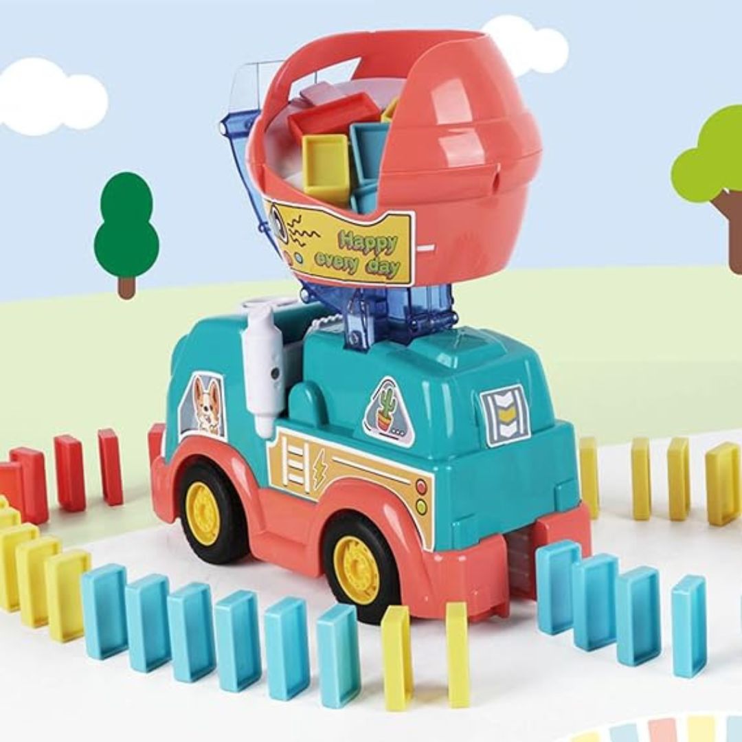 Automatic Domino Laying Toy Truck