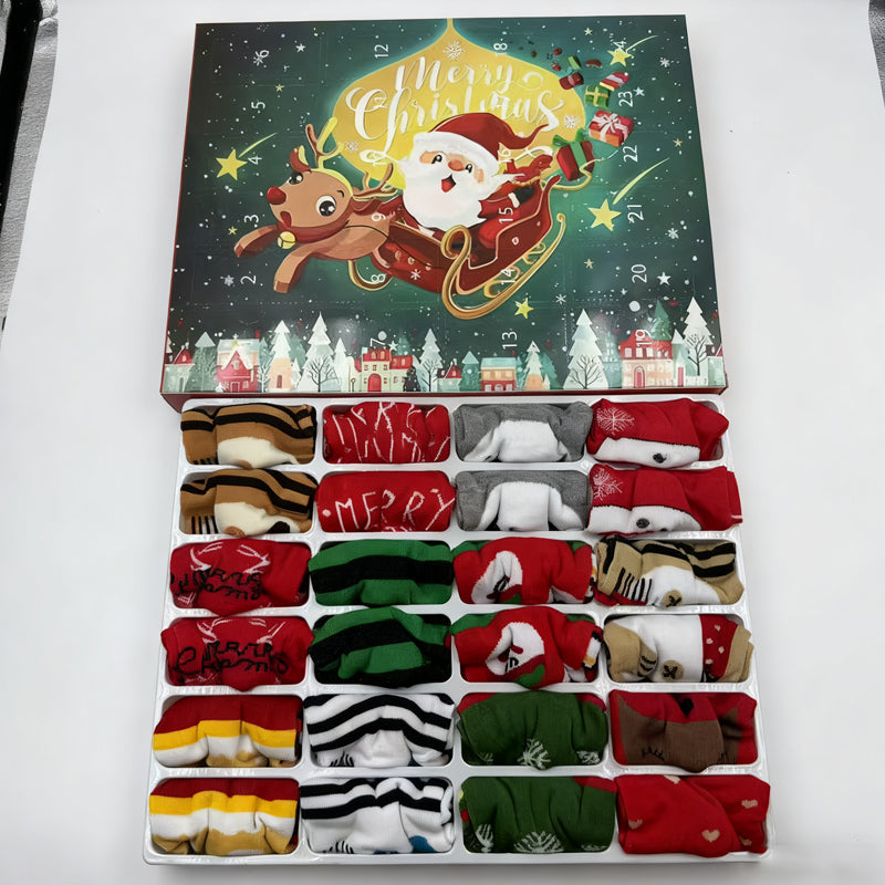 Warm Festive Holiday Socks Gift Set