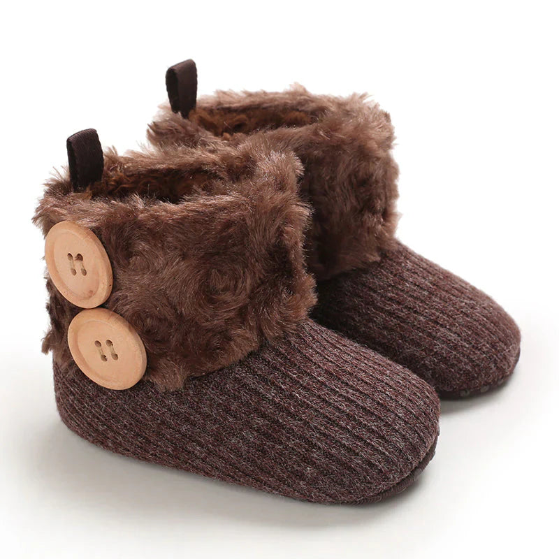 Cozy Baby Snow Boots - Soft Plush Non Slip Footwear