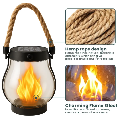 Warm Ambient Solar Flame Light