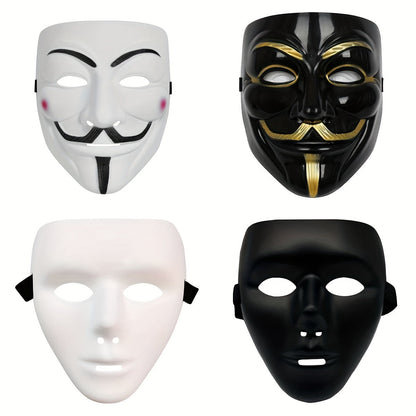 Scary Anonymous Men's Full Face Halloween Mask