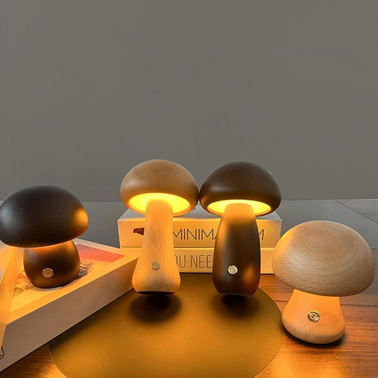 Soft Wooden Dimmable LED Night Lamp - Befez