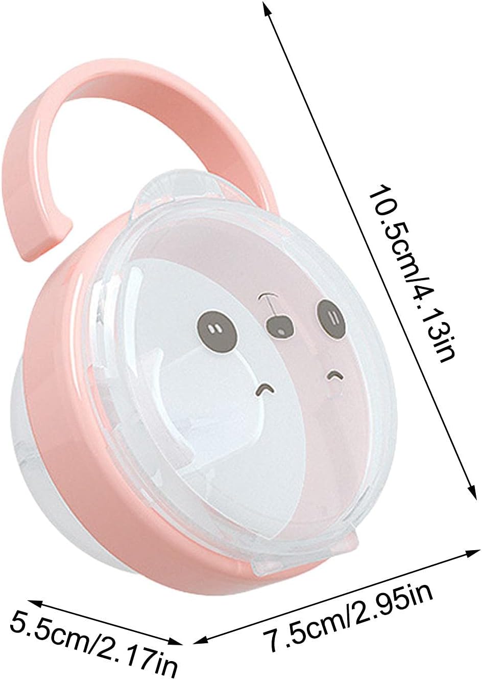 Soft Baby Pacifier with Bear Design and Safety Cover