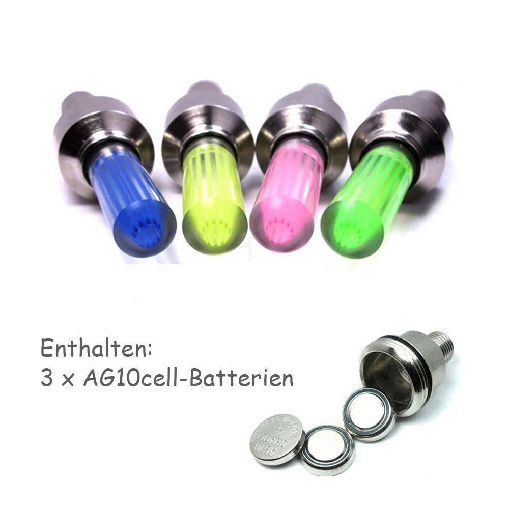 Bright LED Tire Valve Caps (2 Pack)