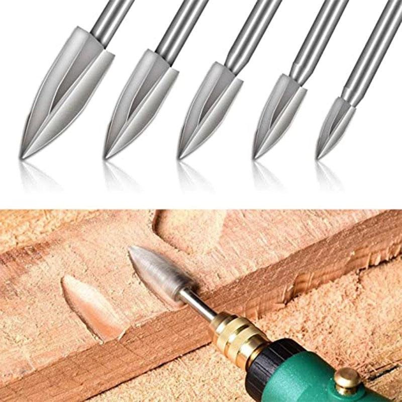 Befez | 5Pc Wooden Drill Bit Set