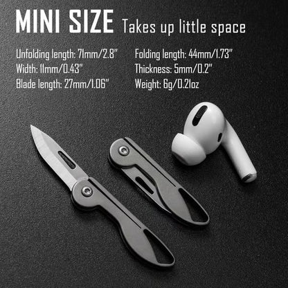 Compact Lightweight Metal Folding Pocket Knife