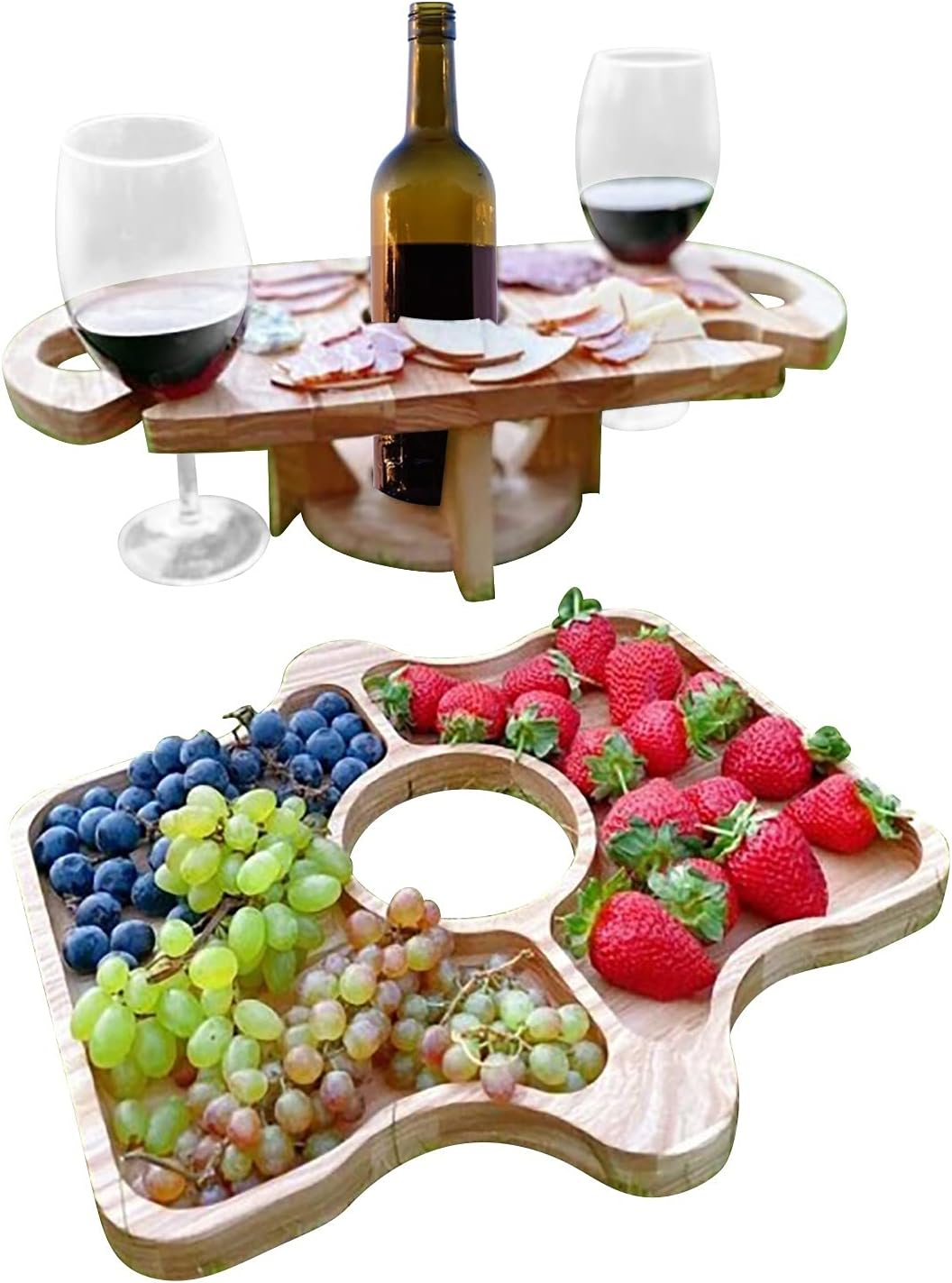 Space Saving 2-in-1 Glass Holder Rack