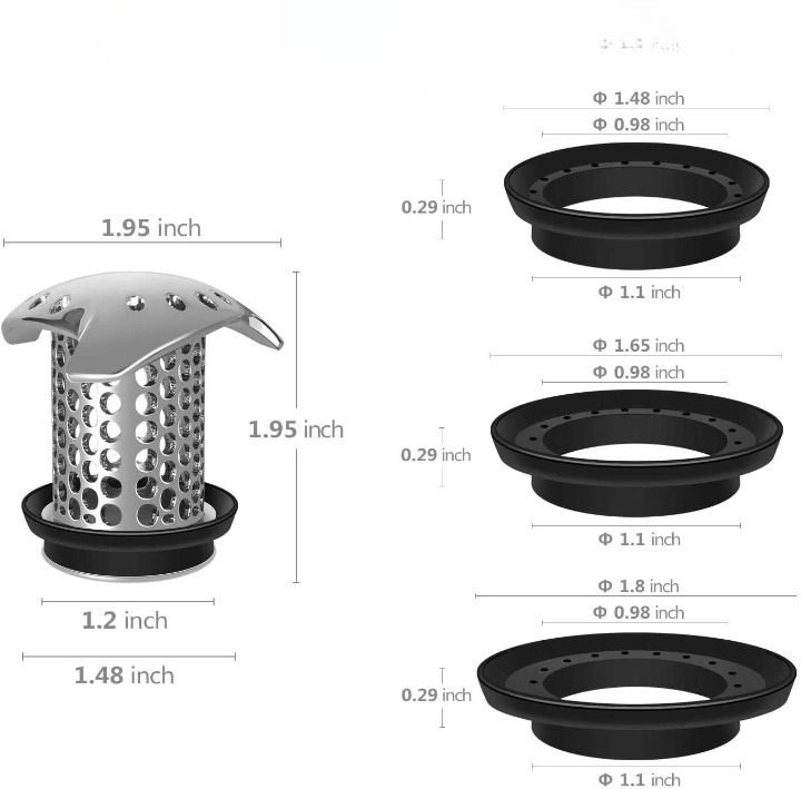 Easy Clean Bathroom Drain Hair Filter