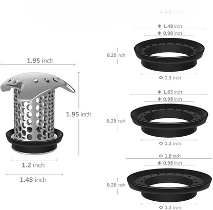 Easy Clean Bathroom Drain Hair Filter