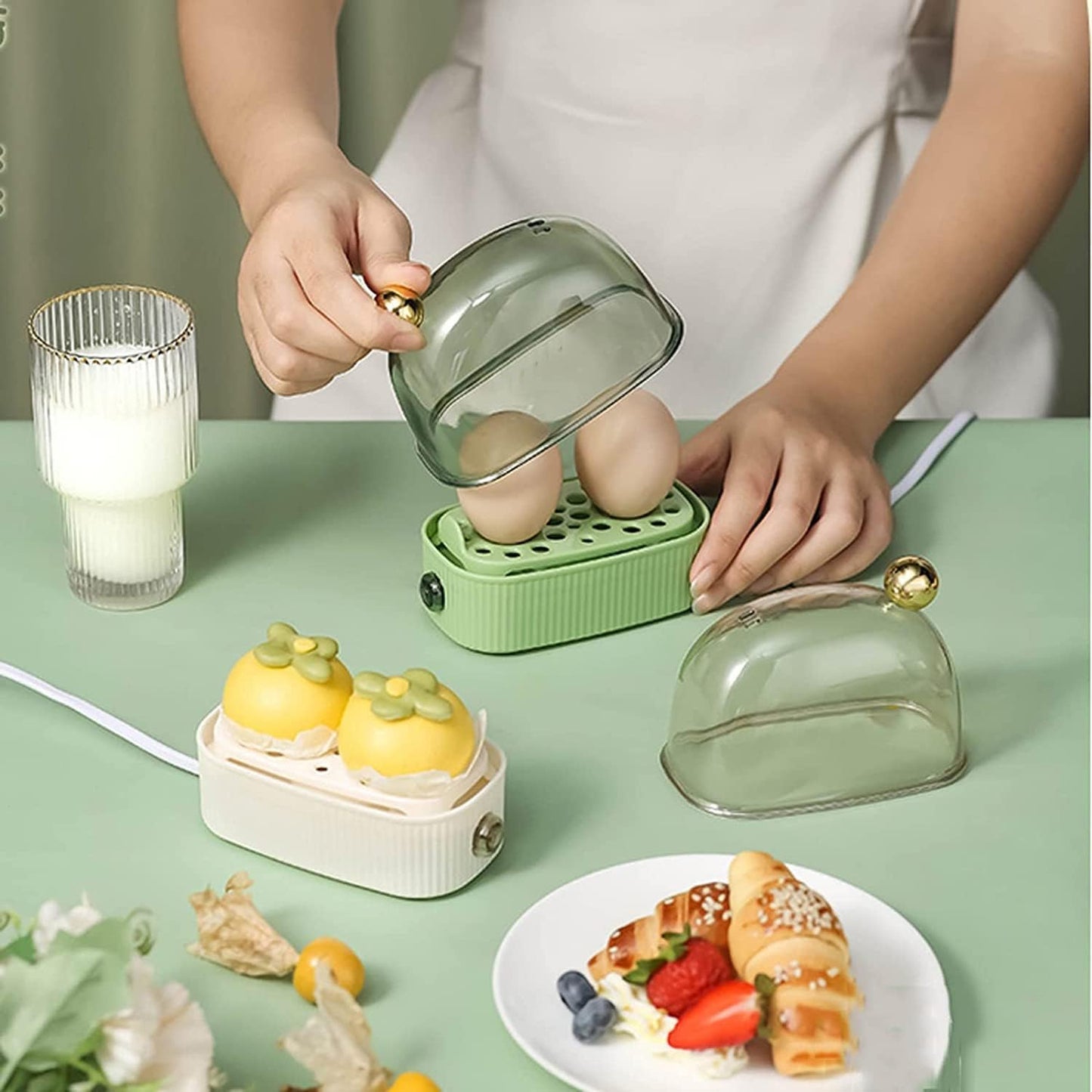 Compact Electric 2 Egg Boiler Cooker - Befez