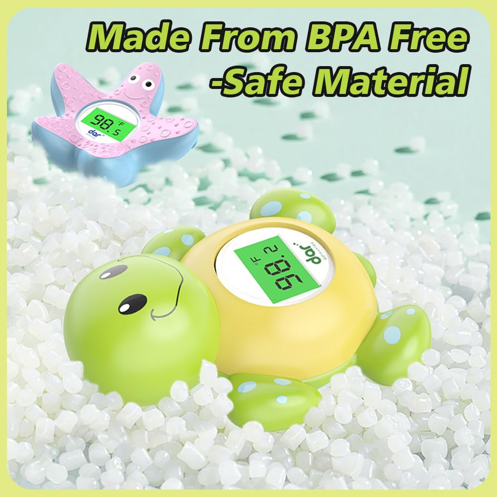 Accurate Baby Bath Digital Thermometer with Color Alert