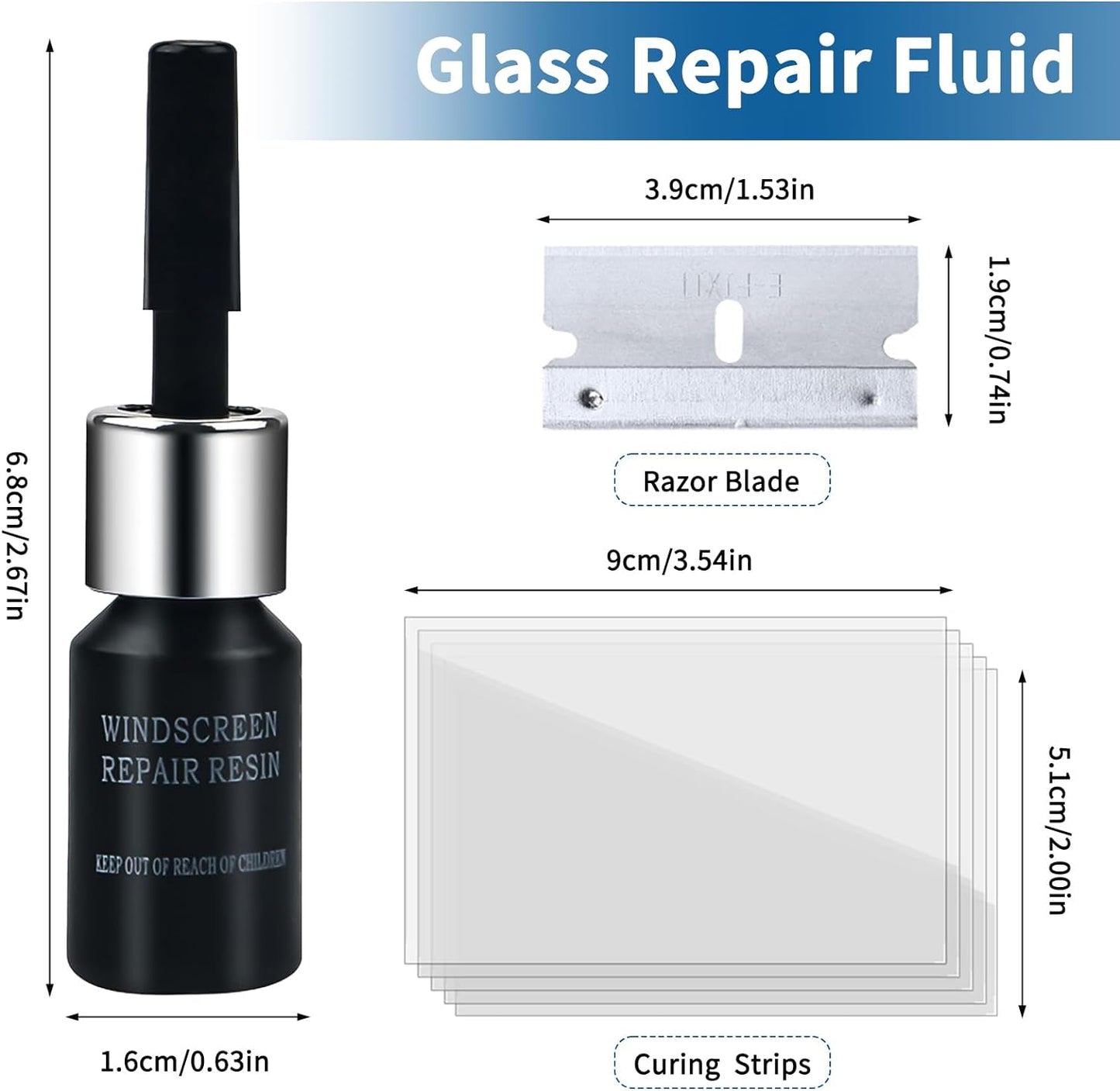 Strong Glass Repair Fix Kit