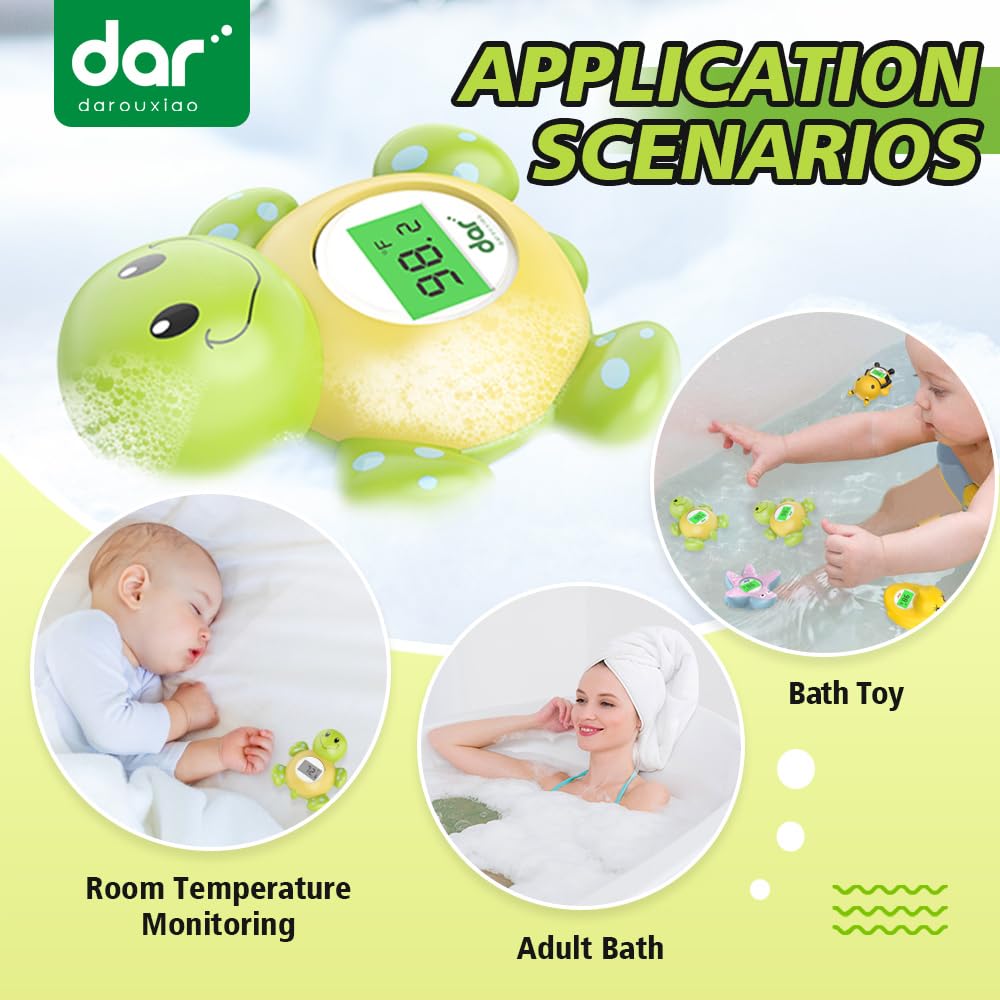 Accurate Digital Baby Bath Thermometer with Color Alert