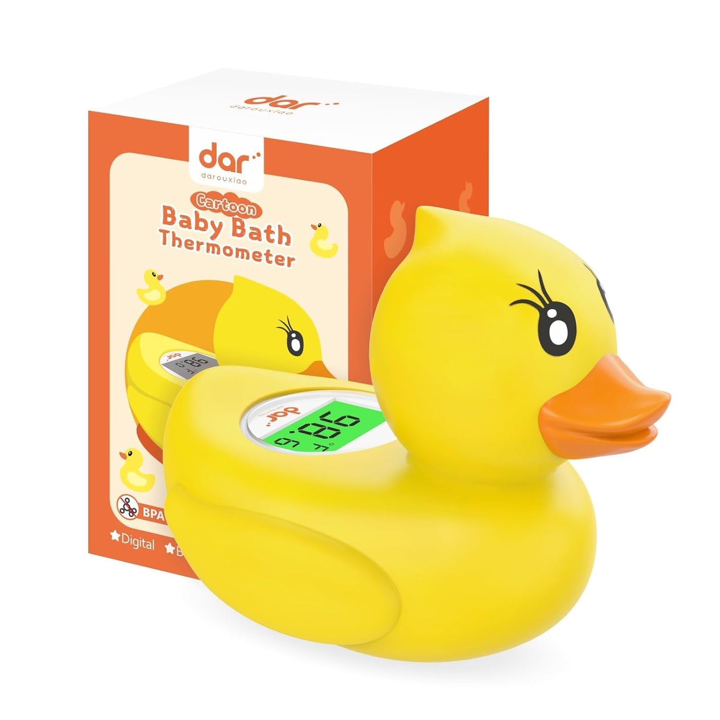 Accurate Baby Bath Digital Thermometer with Color Alert