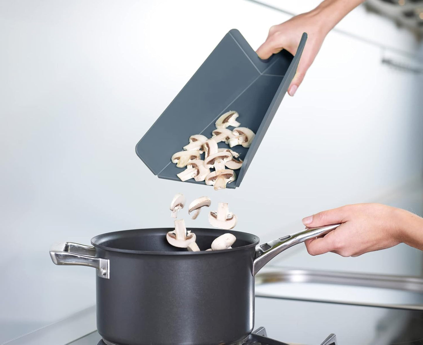 Compact Folding Chopping Board with Easy Cut Surface