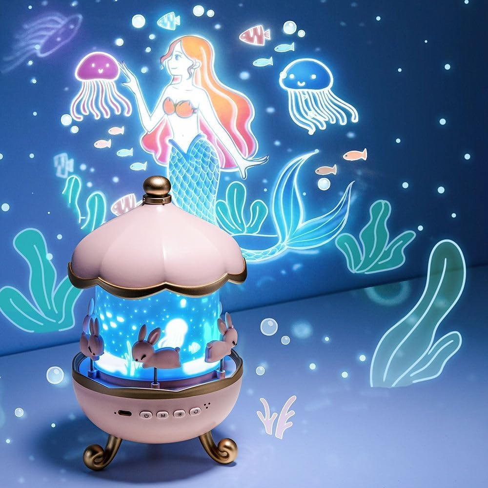 Colorful Kids Bedroom Night Light Projector