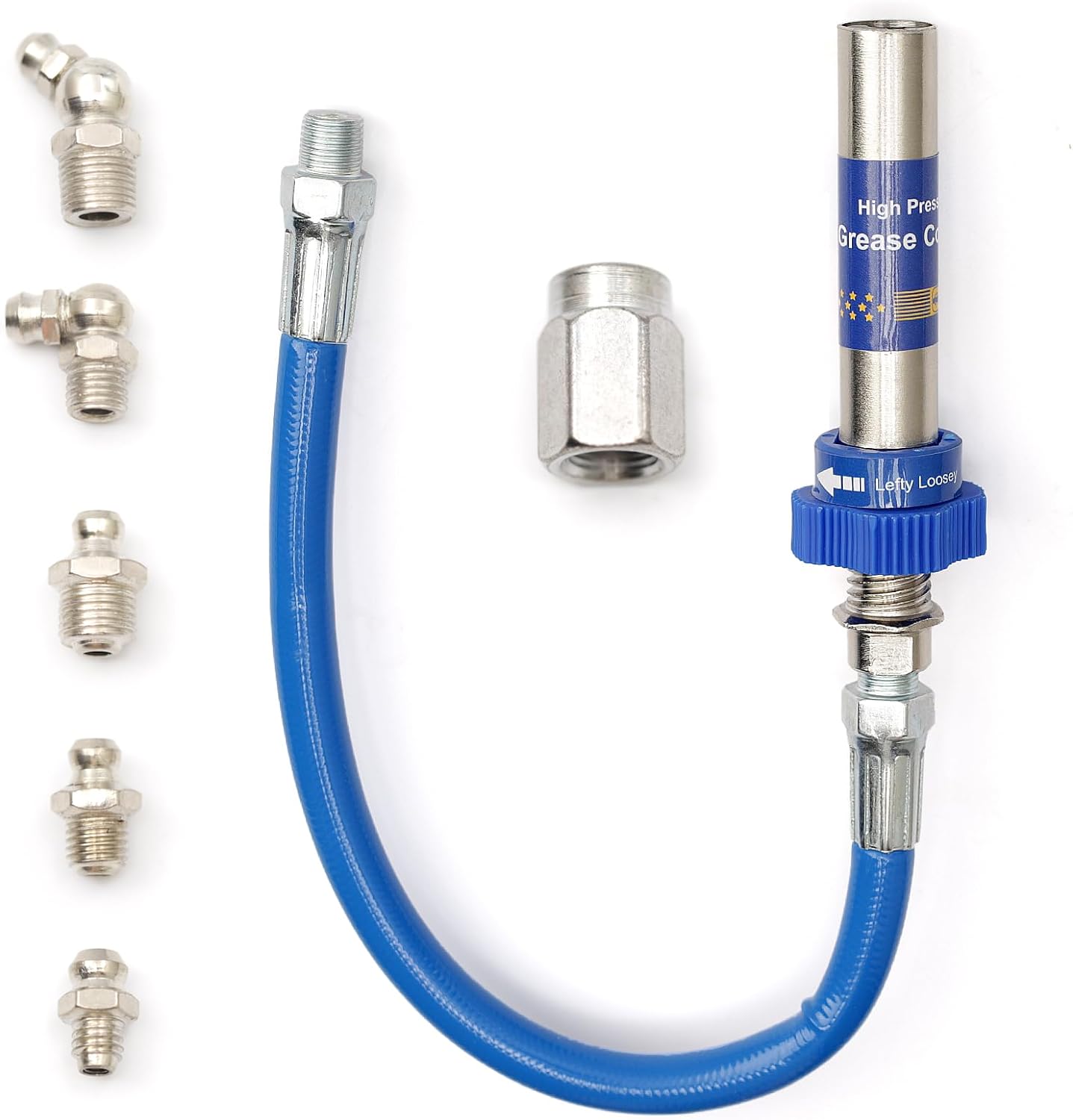 Strong Grease Gun Coupler - Universal Heavy Duty Adapter - Befez