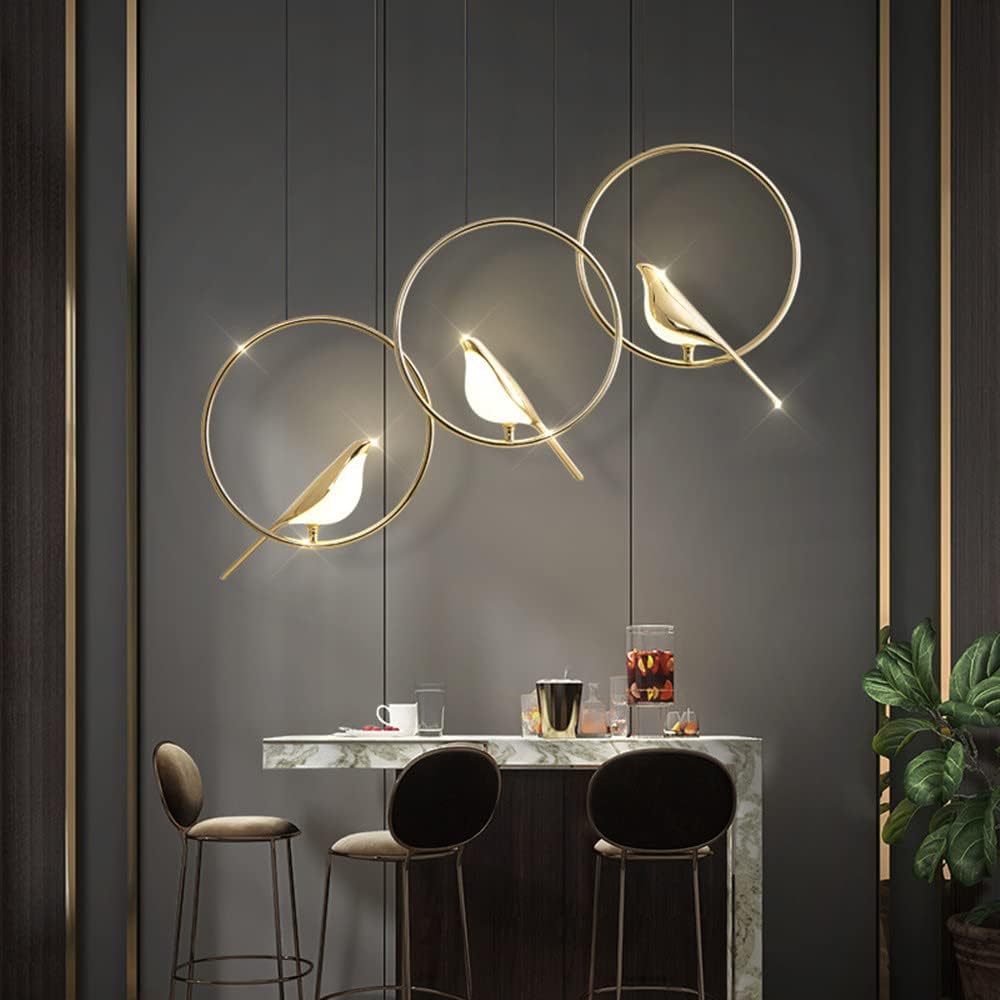 Colorful Bird Shaped LED Pendant Lamp