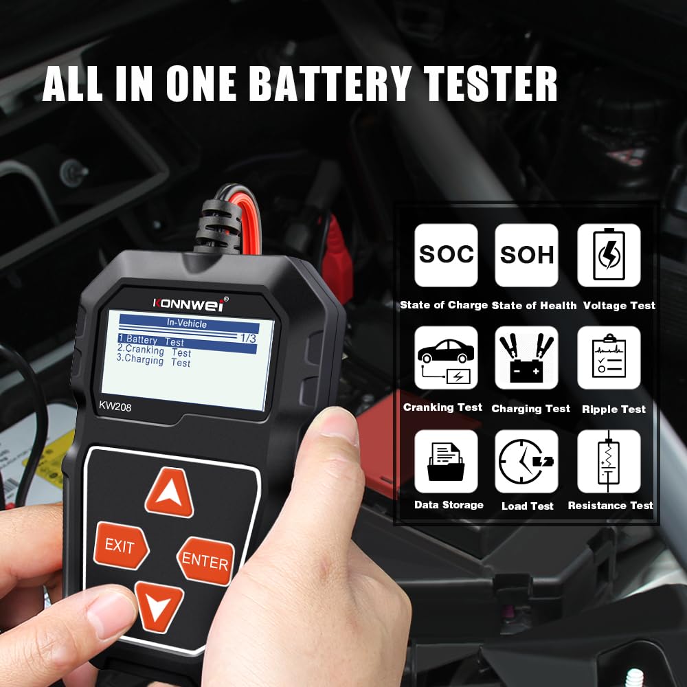 Auto Battery Voltage Tester