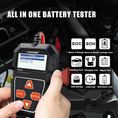 Auto Battery Voltage Tester