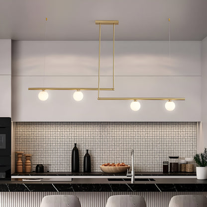 Modern Glass Linear Pendant Light