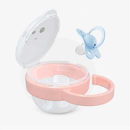 Soft Baby Pacifier with Bear Design and Safety Cover