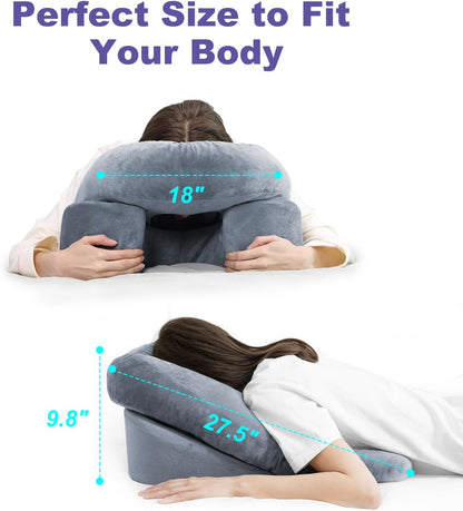 Contour Support Pillow for Stomach Sleepers After Surgery