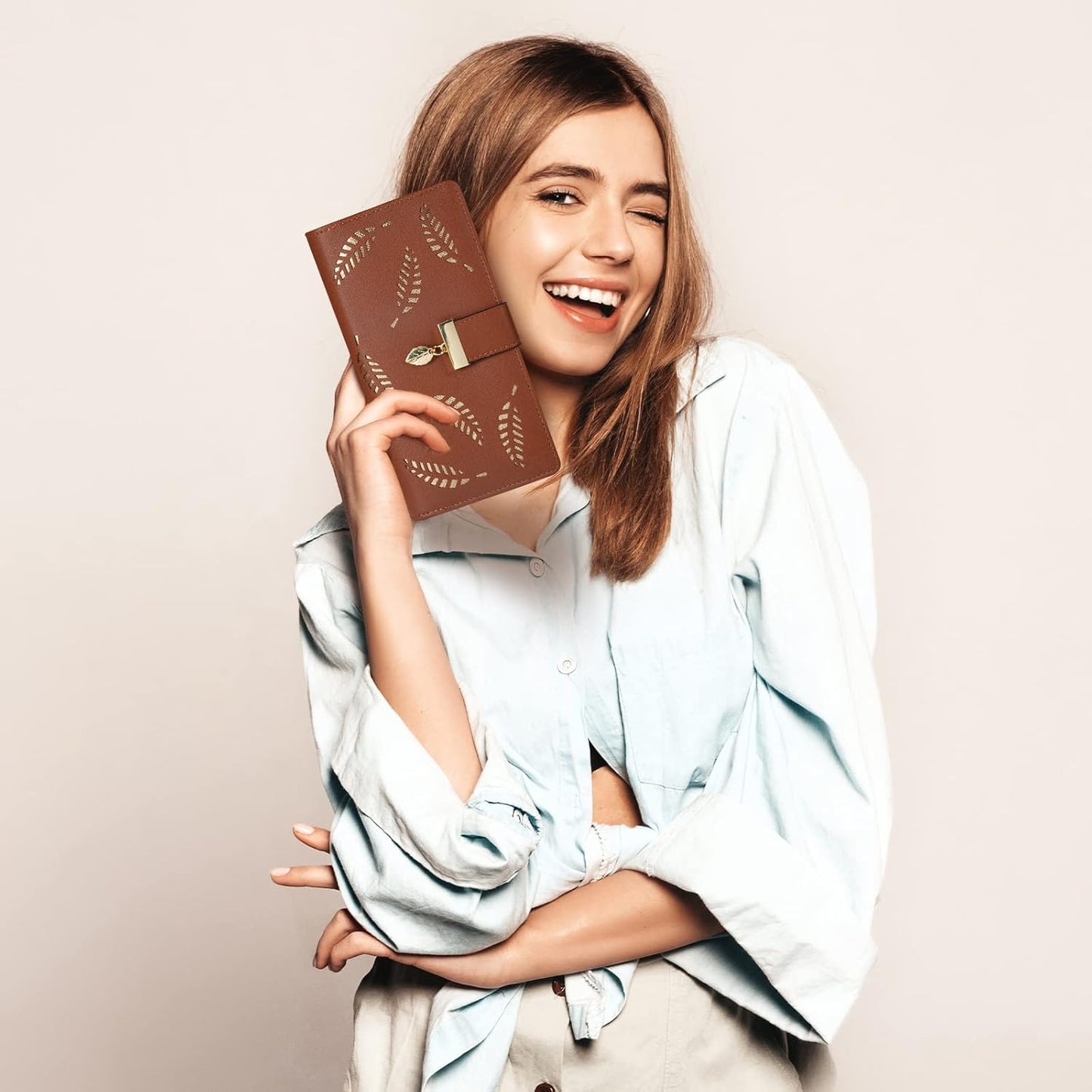 Elegant Ladies Genuine Leather Wallet