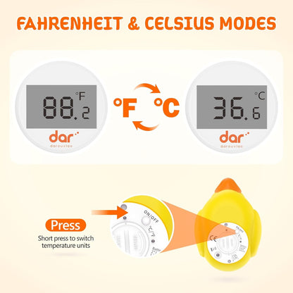 Accurate Baby Bath Digital Thermometer with Color Alert