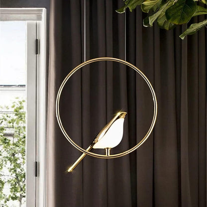 Colorful Bird Shaped LED Pendant Lamp