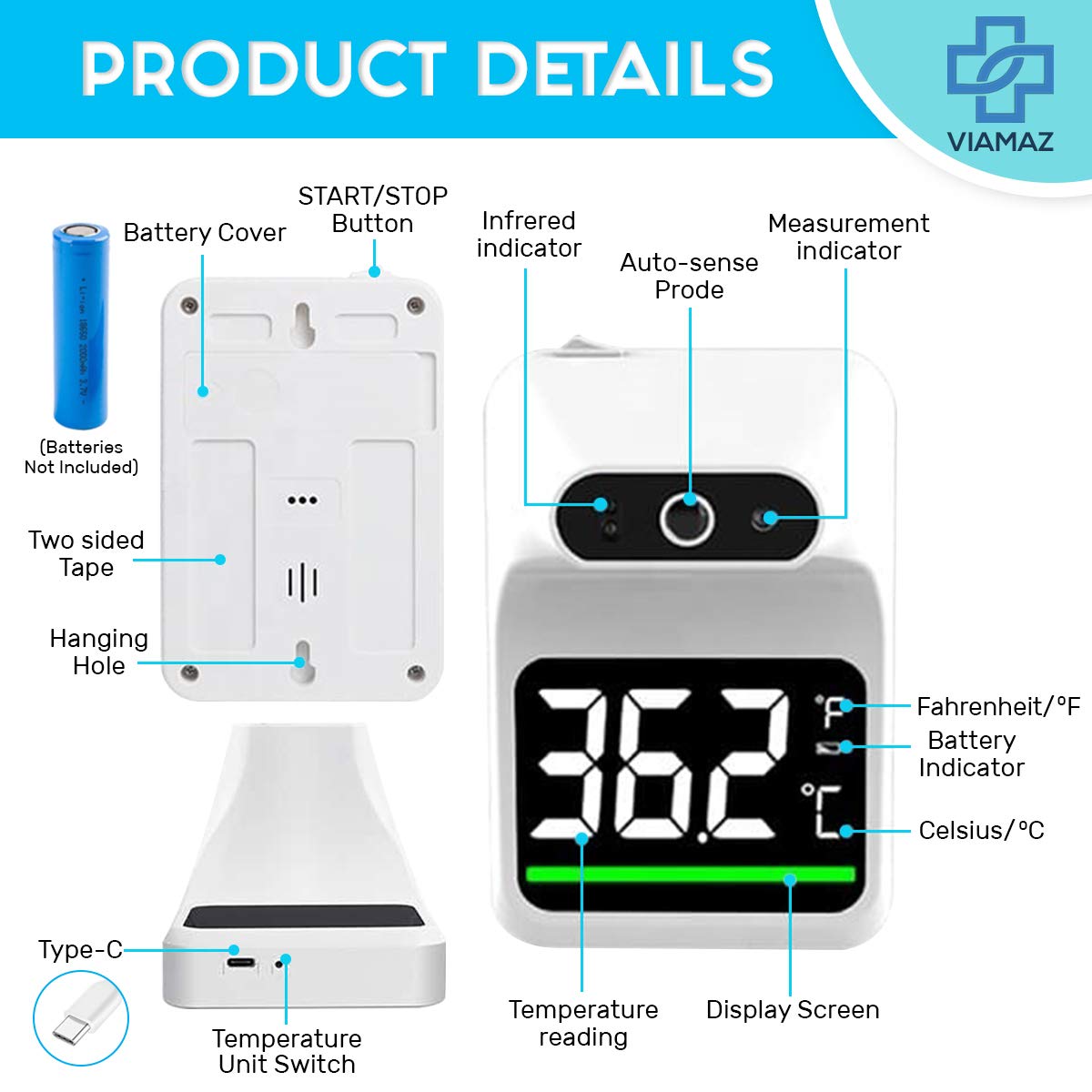 Easy Use Infrared Wall Thermometer