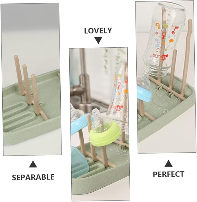 Baby Bottle Drying Rack with Holder