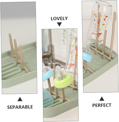 Baby Bottle Drying Rack with Holder