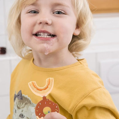 Soft Baby Toothbrush - Fun Silicone U-Shaped Brush