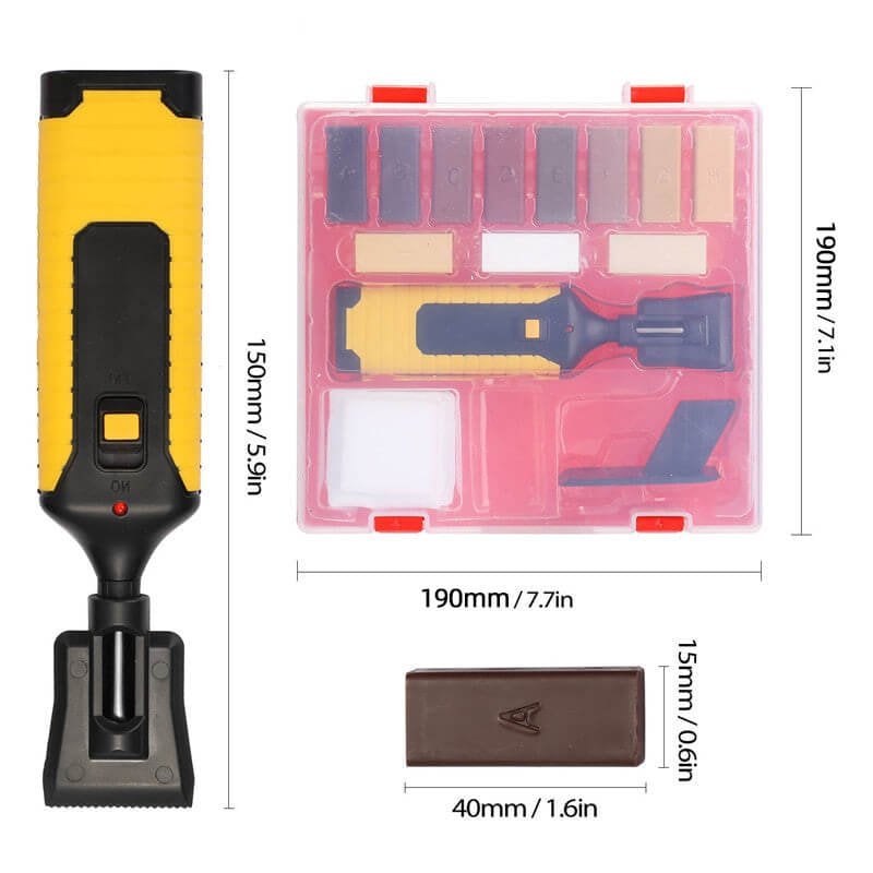 Wood Furniture Restoration Kit with Wax & Heat Tool