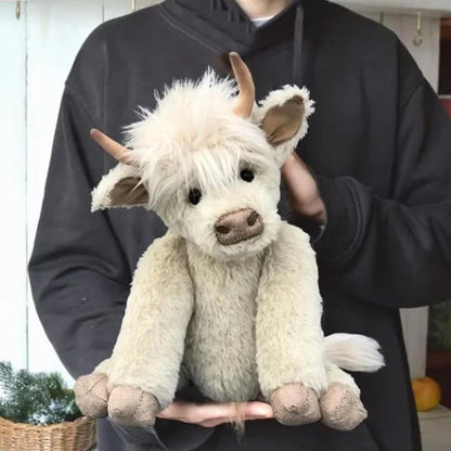 Soft Cuddly Highland Cow Stuffed Animal Toy