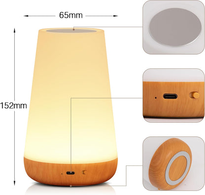 Colorful LED Touch Bedside Night Lamp