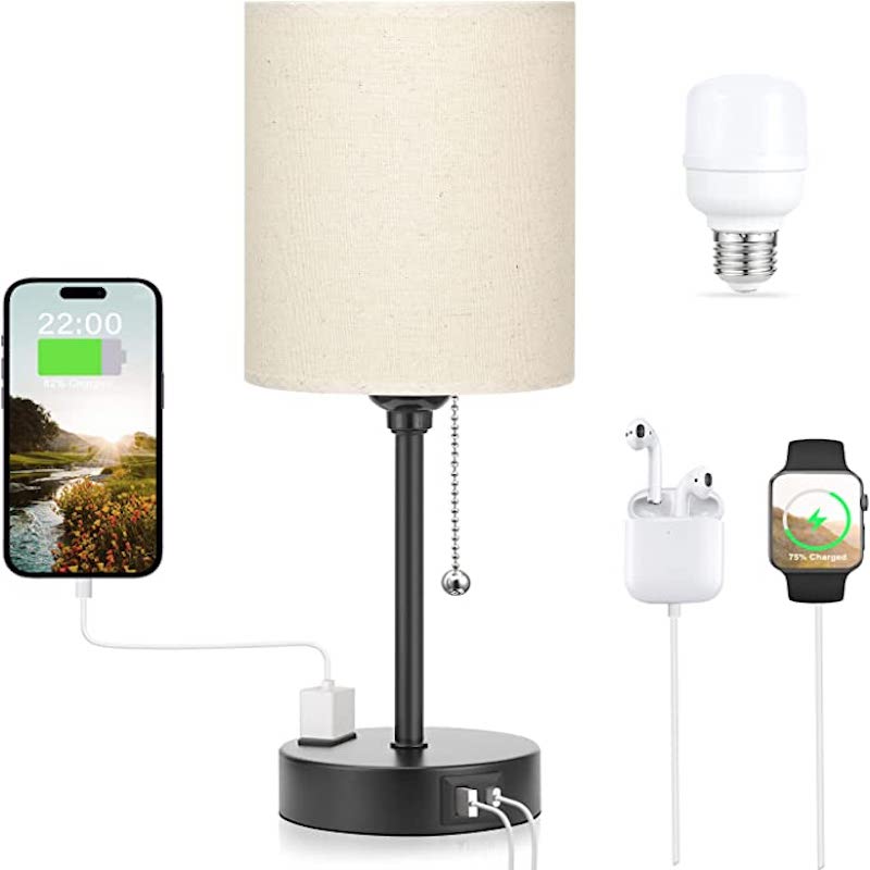Stylish Desk Lamp with USB Charging and Color Options - Befez