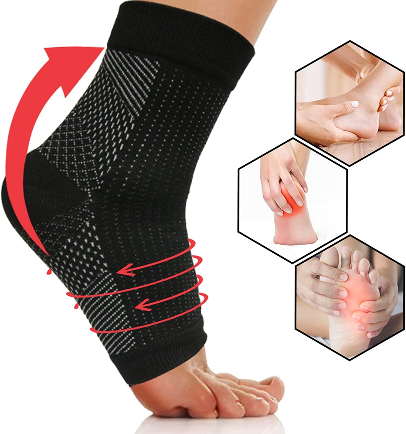 Comfortable Ankle Support Socks for Swollen Feet Relief - Befez
