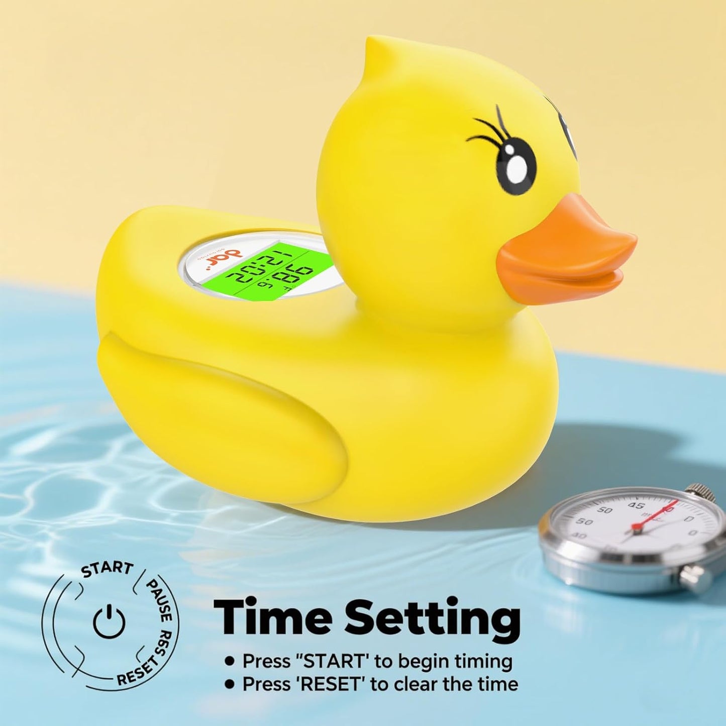 Accurate Digital Baby Bath Thermometer with Color Alert