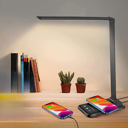 Compact LED Office Lamp with USB Port and 5 Bright Modes - Befez