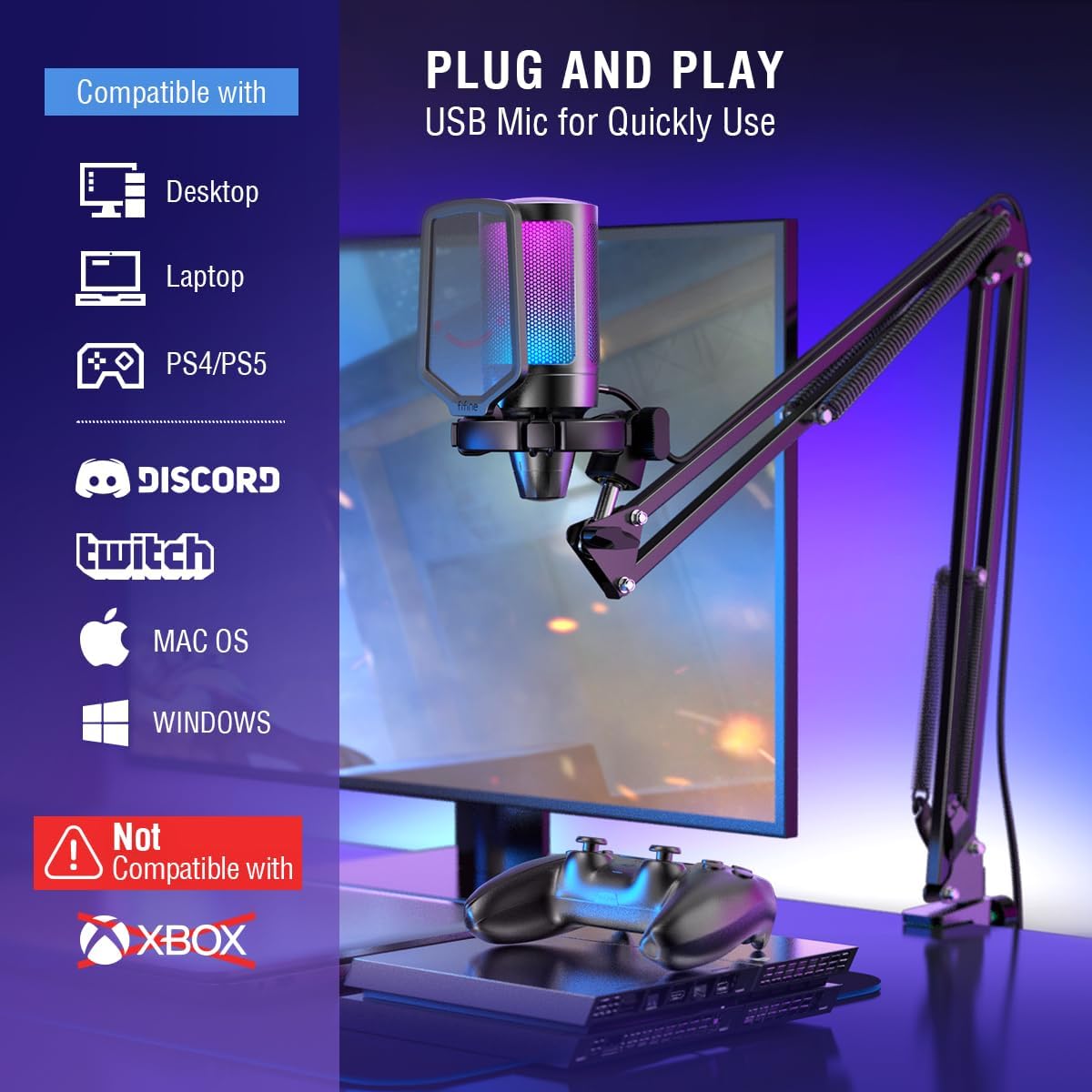 Pro Studio USB Condenser Microphone