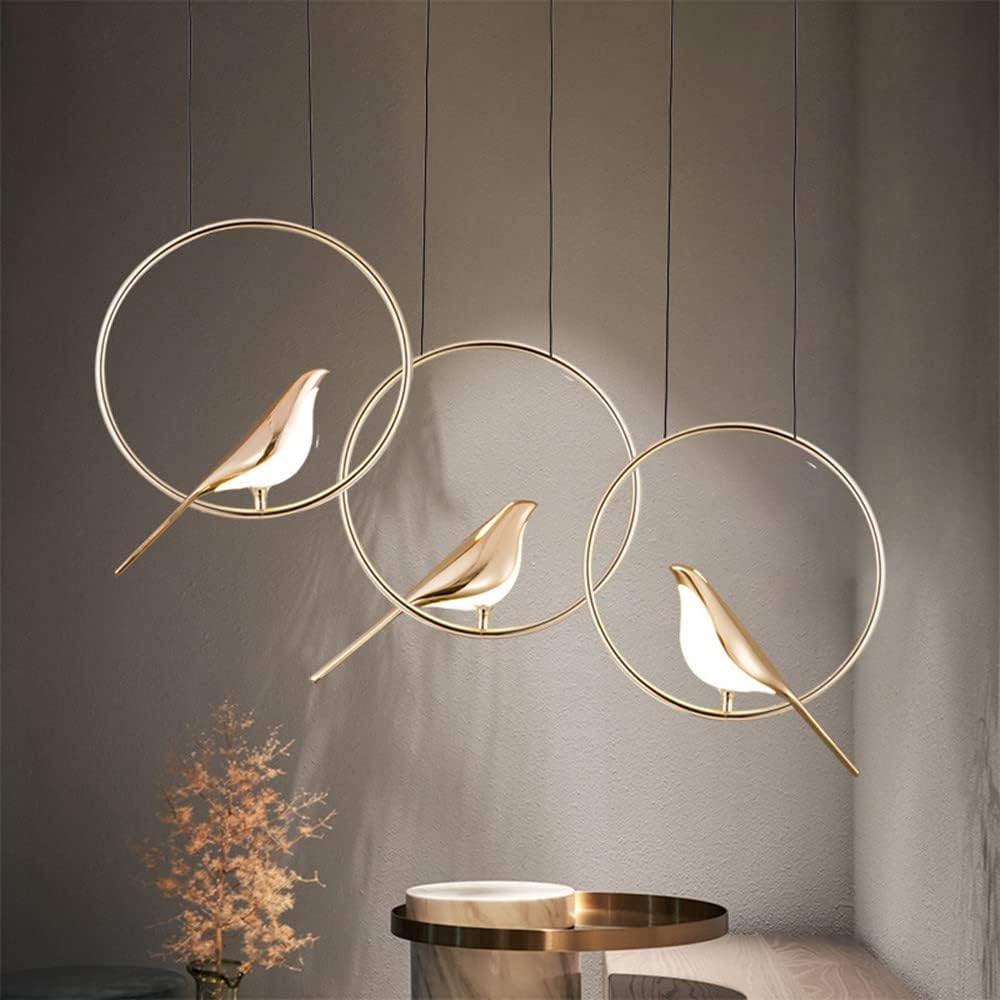 Colorful Bird Shaped LED Pendant Lamp