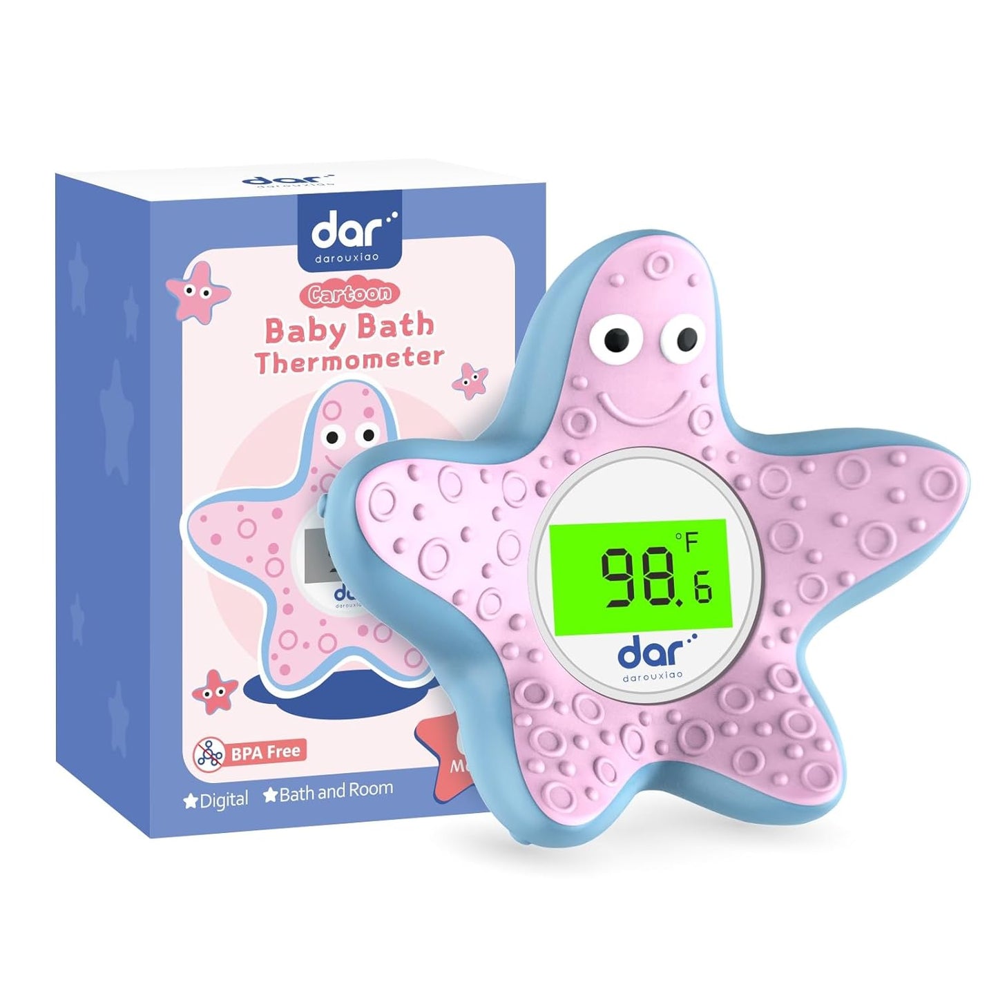 Accurate Digital Baby Bath Thermometer with Color Alert