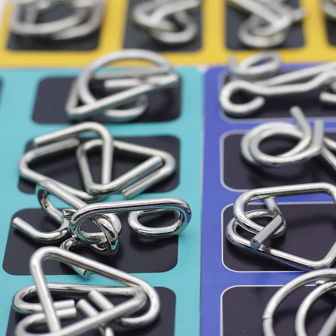 Silver Brain Teaser Ring Set