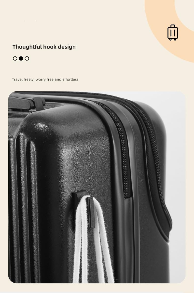 Durable Carry On Suitcase with USB Charger & Lock