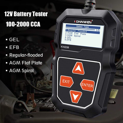 Auto Battery Voltage Tester