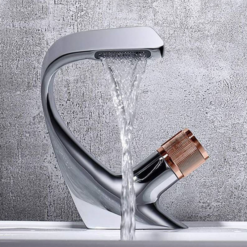Modern Copper Kitchen Sink Faucet with Brass Handle