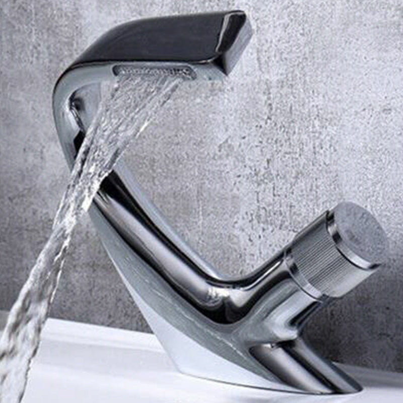 Modern Copper Kitchen Sink Faucet with Brass Handle